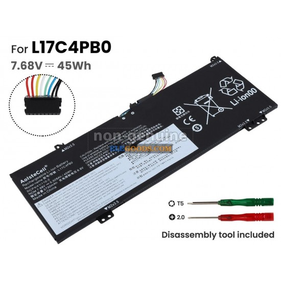 7.68V  45Wh  3 cells  Li-Polymer  Black