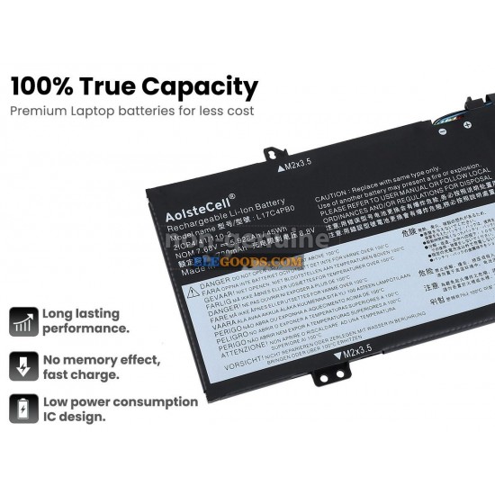7.68V  45Wh  3 cells  Li-Polymer  Black